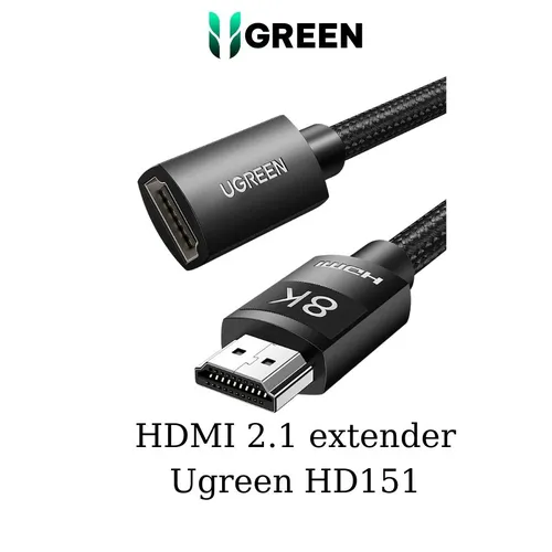 Cáp HDMI 2.1 nối dài - dài 1m hỗ trợ 8k Ugreen 40447