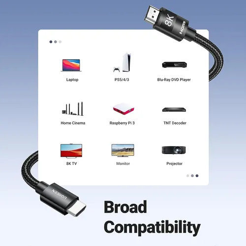 Cáp HDMI 2.1 dài 5m chuẩn 8K@60MHz Ugreen 40182