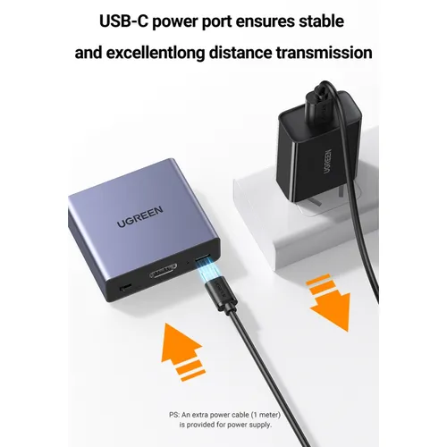 Bộ chuyển đổi tách âm thanh HDMI ra HDMI kèm Audio 3.5mm và Optical (SPDIF) Ugreen 60649