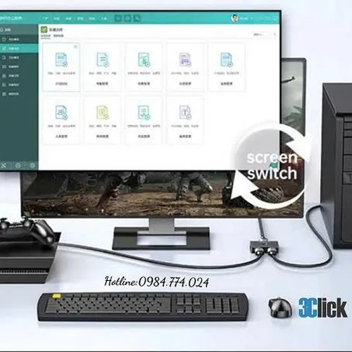 Bộ chuyển mạch HDMI 2.0 2 vào 1 ra JASOZ T-G147