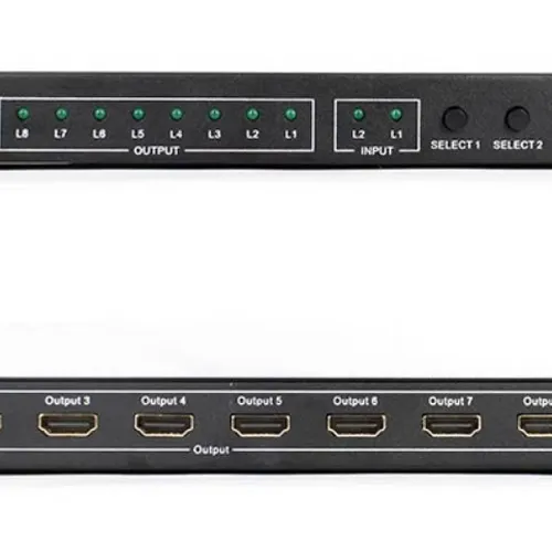 Bộ chia HDMI 2 ra 8 hỗ trợ 4K@60Hz KTECH