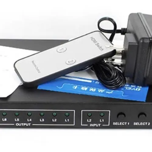 Bộ chia HDMI 2 ra 8 hỗ trợ 4K@60Hz KTECH