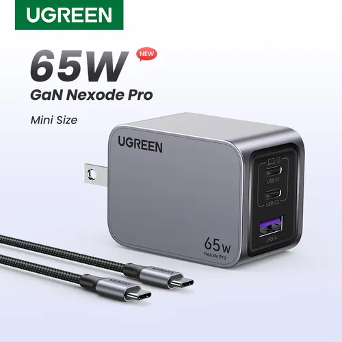 Củ sạc Nexode GaN Pro 65W Nexode 3 cổng Ugreen 25870