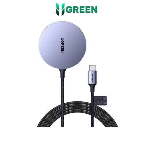 Bộ sạc không dây từ tính công suất 15W Ugreen 30233