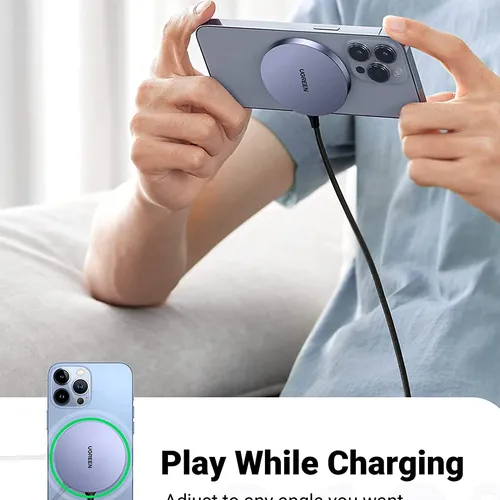 Bộ sạc không dây từ tính công suất 15W Ugreen 30233