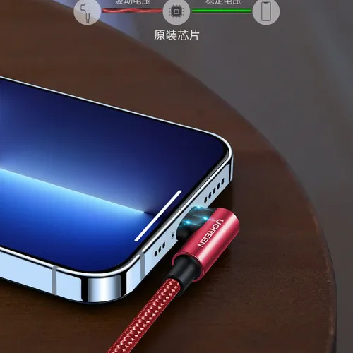 Cáp USB TypeC sang Lightning góc 90 dài 1m Ugreen 60763