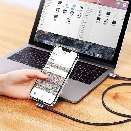Cáp USB TypeC sang Lightning góc 90 dài 1m Ugreen 60763
