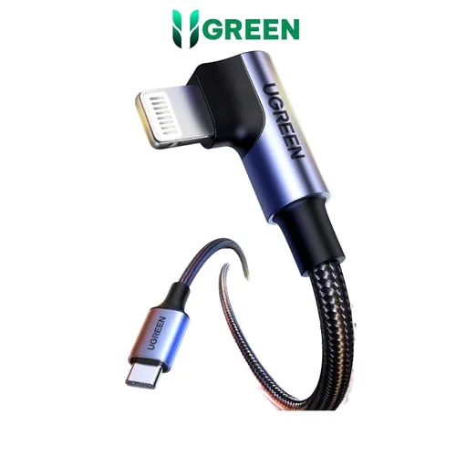 Cáp USB TypeC sang Lightning góc 90 dài 1m Ugreen 60763