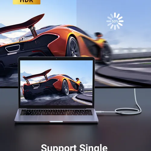 Cáp USB-C 4 Gen 3 dài 0.8m hỗ trợ 8k + PD100w + truyền data 40Gbps Ugreen 40113