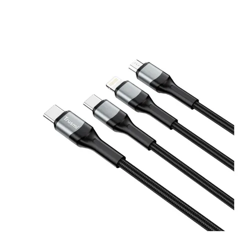 Cáp sạc Type C sang USB - C / Lighiting / Micro Dài 1m 66W Trusmi CA29-050