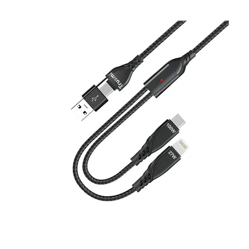 Cáp sạc và truyền dữ liệu 2 in 1 dây bện Trusmi CA39