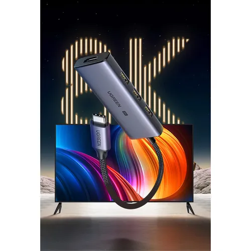 Bộ chuyển Type C to HDMI chuẩn 2.1 8K + 3 x  USB 3.0 Ugreen 50629
