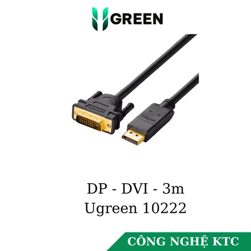 Cáp chuyển Displayport to DVI 3M Ugreen 10222