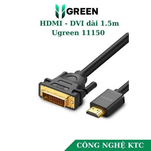 Cáp chuyển HDMI to DVI 1.5m Ugreen 11150