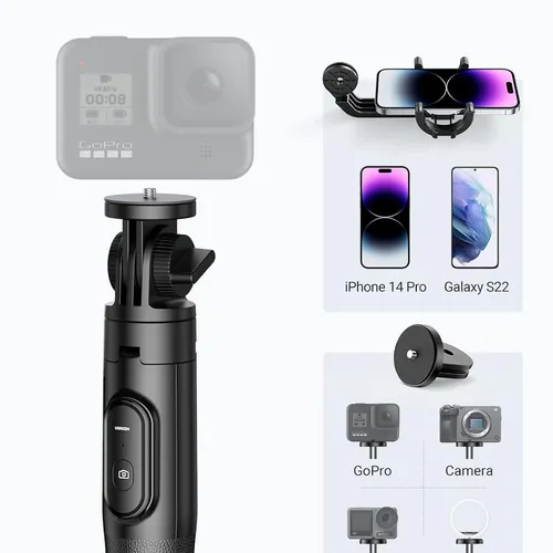 Gậy tự chụp ảnh và kẹp điện thoại có Bluetooth Ugreen 15062 LP586