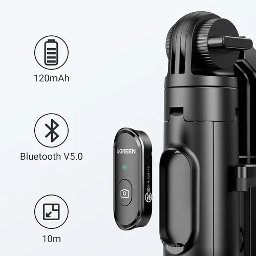 Gậy tự chụp ảnh và kẹp điện thoại có Bluetooth Ugreen 15062 LP586