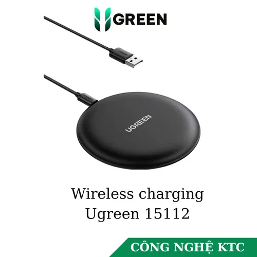 Sạc không dây cho điện thoại thông minh màu đen Ugreen 15112