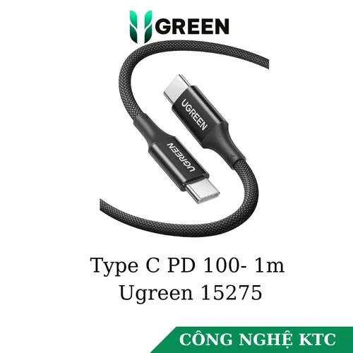 Cáp sạc nhanh Type C PD 100W  Silicone Fast Charging Ugreen 15275