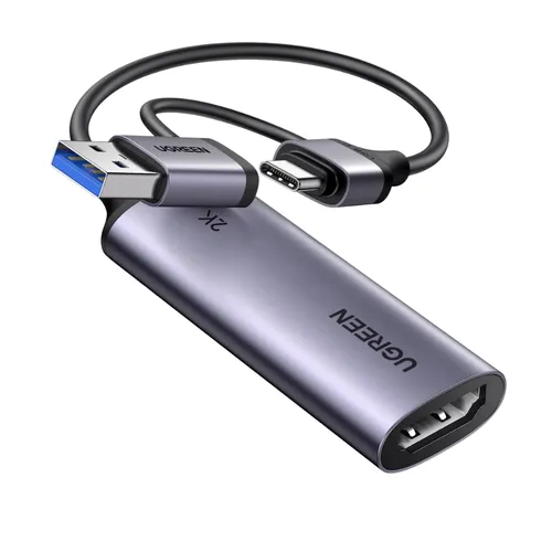 Thiết bị ghi hình HDMI to Type C / USB 3.0 2K@30Hz Ugreen 25854 CM629
