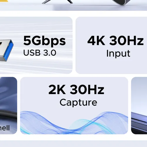 Thiết bị ghi hình HDMI to Type C / USB 3.0 2K@30Hz Ugreen 25854 CM629