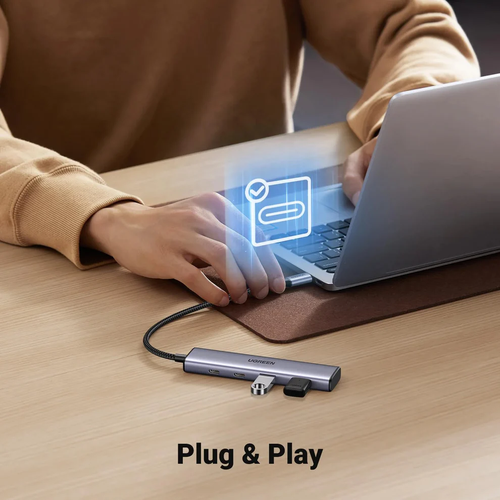 Bộ chia Hub USB-C 2 cổng và USB 3.0 2 cổng Ugreen 15395 CM473