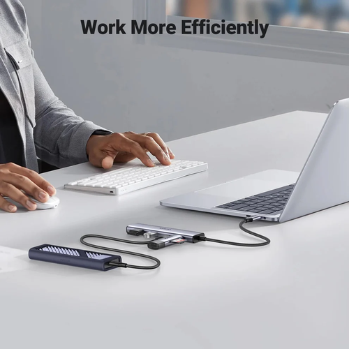 Bộ chia Hub USB-C 2 cổng và USB 3.0 2 cổng Ugreen 15395 CM473
