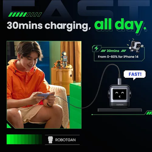Củ sạc nhanh Nexode RG 30W Type C Ugreen 15550