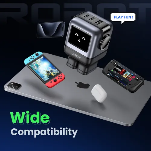 Củ sạc nhanh Robot GaN Nexode RG 65W Ugreen 15570