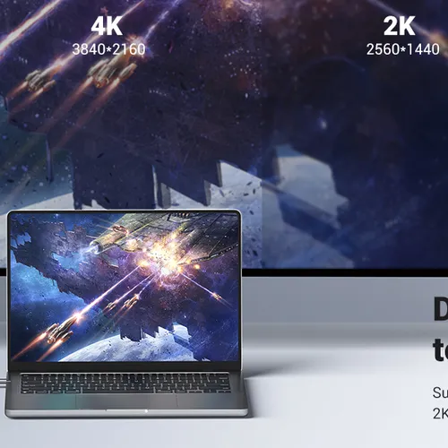 Cáp chuyển USB-C sang Displayport 1.4 hỗ trợ 8K@60HZ dài 10cm Ugreen 15575