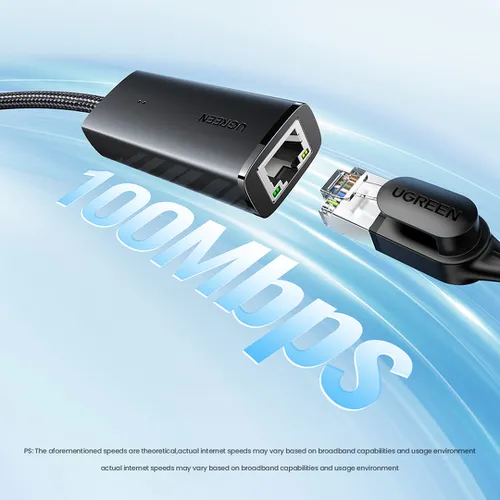 Cáp chuyển USB 2.0 to LAN 100Mbps Ugreen 15632 CM650