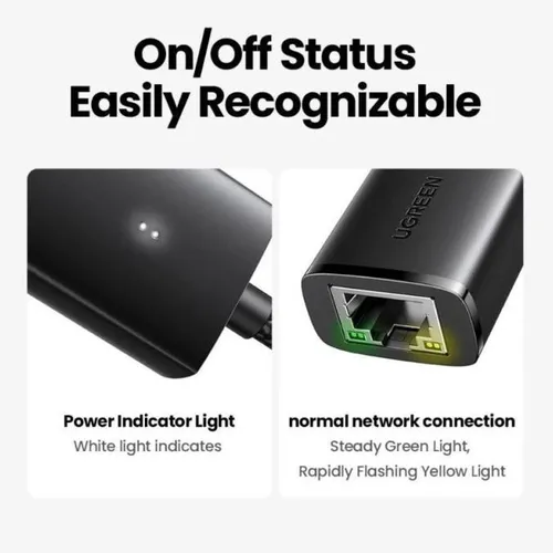 Cáp chuyển Type C sang LAN 1Gbps Ugreen 15637 CM650