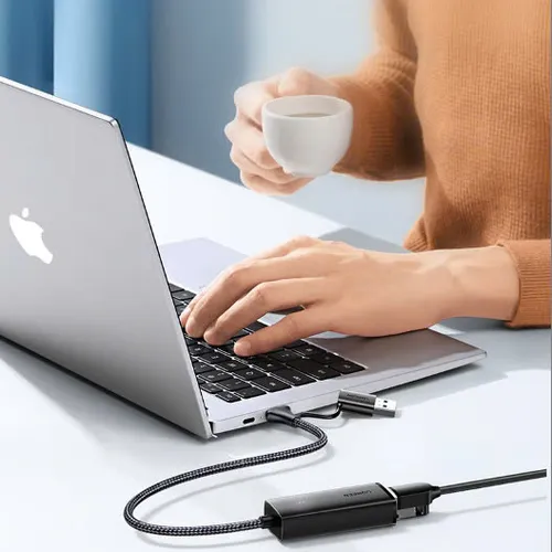 Cáp chuyển USB Type-C kèm USB-A sang cổng mạng Gigabit  Ugreen 15638 CM650