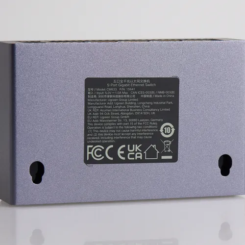 Bộ chia mạng Gigabit 5 cổng dùng chia mạng nội bộ Ugreen 15641EU