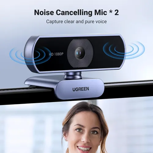 Webcam cắm dây USB dùng cho máy tính Full HD 1080@30Hz Ugreen 15728