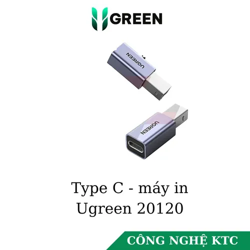 Đầu chuyển Type C sang cổng máy in Ugreen 20120