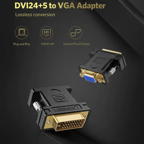 Đầu chuyển DVI  to VGA Ugreen 20122