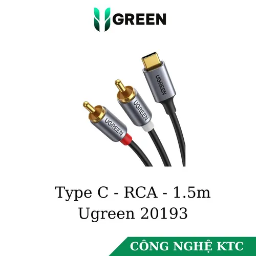 Cáp chuyển Type C sang RCA dài 1.5m Ugreen 20193