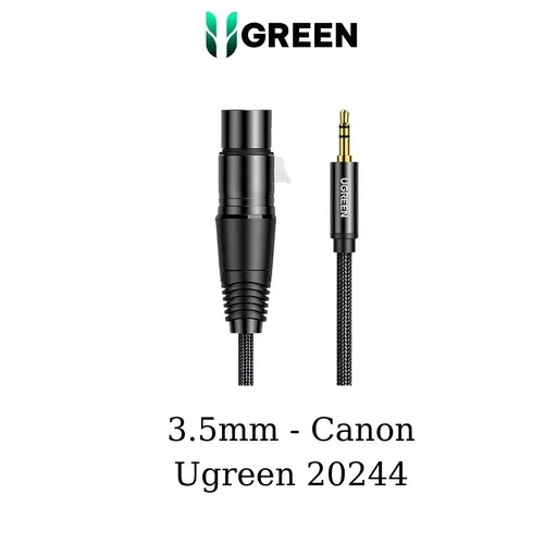 Cáp âm thanh 3.5mm sang Canon (XLR) dài 2m Ugreen 20244