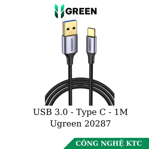 Cáp sạc USB 3.0 to Type C dài 1m Ugreen 20287 US187