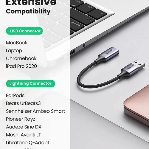 Cáp chuyển USB to Lightning Audio Ugreen 20479