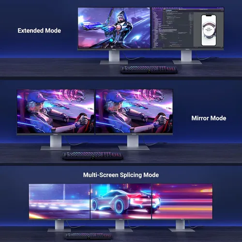 Cáp Displayport 1.4 dài 1m hỗ trợ 8K@60Hz Ugreen 25903 DP120 (1)