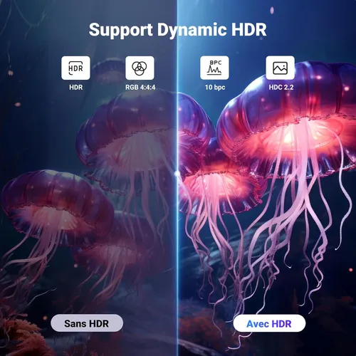 Cáp Displayport 1.4 dài 1m hỗ trợ 8K@60Hz Ugreen 25903 DP120 (1)