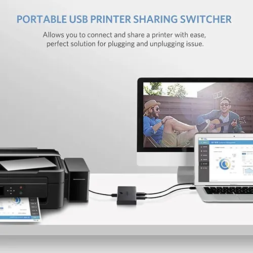 Bộ Chia USB 2.0 Cho 2 Máy Tính  Ugreen 30345