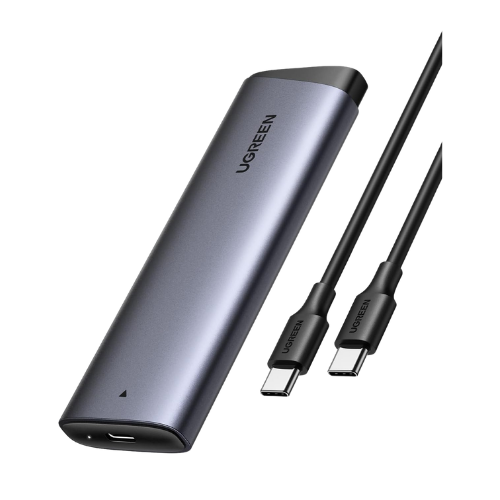 Thiết bị đựng ổ cứng cỡ M.2 dùng để kết nối ổ cứng Sata NVME với máy tính qua cổng usb-C Ugreen 35267 CM767