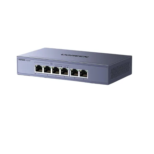 Bộ chia mạng gigabit 6 cổng hỗ trợ POE Ugreen 35371 CM741