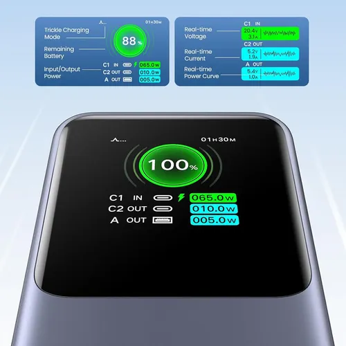 Pin sạc dự phòng dùng cho điện thoại 20000mAh Li-ion Ugreen 35524B PB721