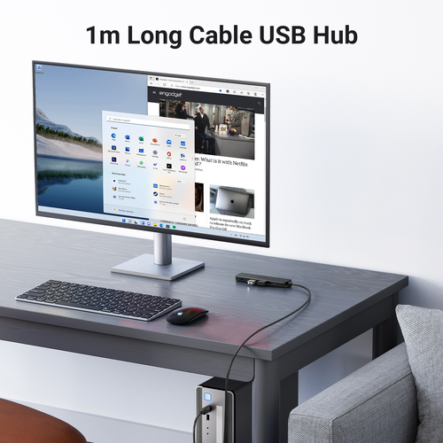 Bộ chia Hub USB 3.0 sang 4 cổng dài 1m Ugreen 35574 CM219