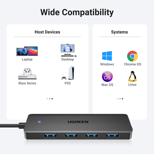 Bộ chia Hub USB 3.0 sang 4 cổng dài 1m Ugreen 35574 CM219