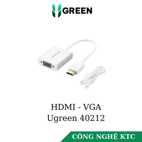 Cáp chuyển HDMI to VGA Ugreen 40212 / ugreen 40233