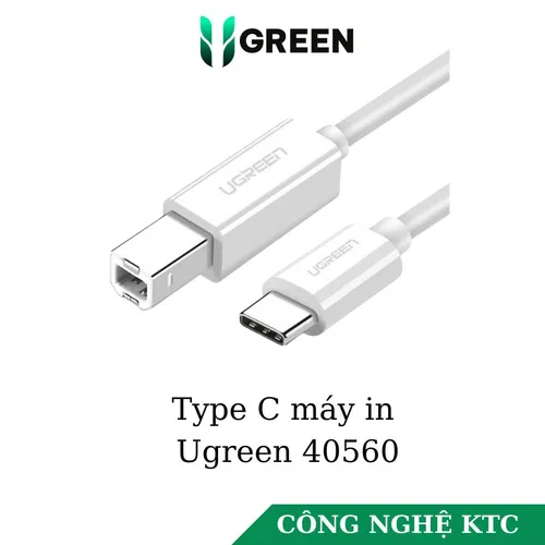 Cáp máy in USB Type C dài 1m Ugreen 40560